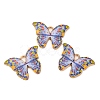 Light Gold Tone Alloy Enamel Pendants ENAM-M059-05KCG-07-3
