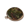 Natural Kambaba Jasper Pendants G-A213-01G-10-3