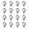 Tarnish Resistant Polished 316 Surgical Stainless Steel Lobster Claw Clasps X-STAS-R072-11A-1