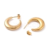 PVD Vacuum Plating 304 Stainless Steel Crescent Moon Stud Earrings for Women EJEW-F280-05D-G-2