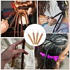 4Pcs 2 Styles Bamboo Handle Iron Crochet Hook Needles TOOL-DJ0001-48-5