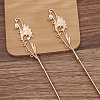Iron Hair Stick Findings OHAR-PW0001-314KCG-1