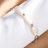 304 Stainless Steel Paperclip Chain Bracelets for Women BJEW-A036-02P-1