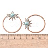Alloy with Synthetic Turquoise Pendants FIND-B055-01J-3