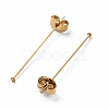 Ion Plating(IP) 304 Stainless Steel Flat Head Pins with Ear Nuts STAS-L244-02B-G01-2