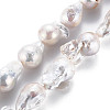 Natural Baroque Pearl Keshi Pearl Beads Strands PEAR-S019-05B-2