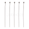 Tarnish Resistant 304 Stainless Steel Ball Head Pins STAS-K146-045-40x0.7mm-1