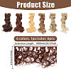 6Pcs 6 Colors High Temperature Fiber Doll Hairs DIY-GL0006-24B-2