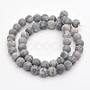 Natural Map Stone/Polychrome Jasper/Picasso Stone/Picasso Jasper Beads Strands X-G-D657-4mm-2
