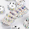 Brass Grade A Rhinestone Spacer Beads RSB160NF-02-1
