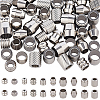 90Pcs 10 Styles 201 Stainless Steel European Beads STAS-PA0001-01-1