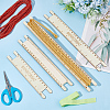 Wood Braided Cord Measure Rulers TOOL-WH0155-74D-5