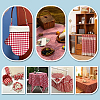 Tartan Polyester Fabric DIY-WH0816-561E-5