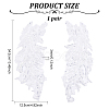 Leaf Polyester Embroidery Lace Appliques DIY-FG0003-90A-2