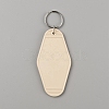 Plastic Blank Motel Keychain KEYC-WH0034-29I-1