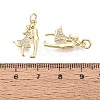Valentine's Day Brass Micro Pave Clear Cubic Zirconia Pendants KK-Q072-12G-3