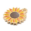 Thanksgiving Day Alloy Enamel Pendants ENAM-D060-01A-KCG-3