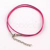 Waxed Cotton Cord Necklace Making MAK-S032-1.5mm-138-1