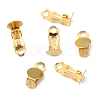 Iron Clip-on Earring Settings IFIN-R204-09G-2