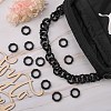 Opaque Spray Painted Acrylic Linking Rings OACR-S021-26A-C01-6