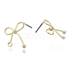 Iron Stud Earring Findings IFIN-N005-24-3