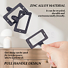 25Pcs Rectangle Zinc Alloy Label Frame Card Holder AJEW-FH0008-75C-3
