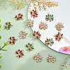 18Pcs 3 Colors Brass Micro Pave Cubic Zirconia Pendants KK-DC0001-25-5
