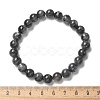 Natural Larvikite Bead Stretch Bracelets BJEW-K212-B-046-7