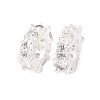 Brass Micro Pave Cubic Zirconia European Beads KK-C157-09A-S-1