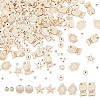 210pcs 5 styles Dyed Synthetic Turquoise Beads G-NB0005-45-1