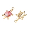 Brass with Enamel Pendants KK-CBA61F8-04G-02-2