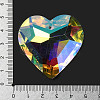 K9 Glass Rhinestone Pendants GLAA-XCP0001-44-3