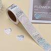 Heart Shaped Laser Stickers Roll DIY-K027-G01-5