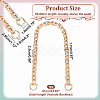 Brass Covered Aluminum Cross Chain Bag Handles PURS-WH0005-73LG-01-2