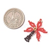 Glass Seed Beaded Pendants PALLOY-MZ01251-3