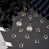 ARRICRAFT 20Pcs 5 Colors Brass Huggie Hoop Earring Findings KK-AR0002-81-5