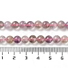 Natural Purple Rutilated Quartz Beads Strands G-M427-A01-01-5