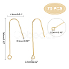70Pcs Brass Earring Hooks KK-DC0001-14-2