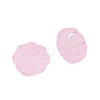 Frosted Transparent Acrylic Beads OACR-P029-03B-05-3