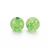Transparent Crackle Acrylic Beads MACR-S373-66C-N19-5