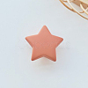 Rubberized Style Opaque Acrylic Beads MACR-WH0007-51B-1