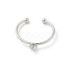 Brass Cup Peg Open Cuff Ring Settings KK-G518-02P-01-2