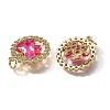 Brass Micro Pave Cubic Zirconia Pendants KK-Q043-07G-01-2