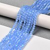 Imitation Jade Electroplate Glass Beads Strands EGLA-A039-J4mm-L04-4