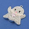 Alloy with Glass Rhinestone Pendants FIND-B033-01G-P-2