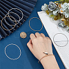 45Pcs 3 Colors Spring Bracelets TWIR-BBC0001-07-4