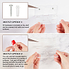 Acrylic Wall-Mounted Adhesive Camera Display Shelf with Iron Screw ODIS-WH0002-86B-3