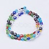 Handmade Evil Eye Lampwork Beads Strands LAMP-J089-A01-2