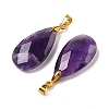 Natural Amethyst Pendants G-L614-D03-G03-2