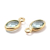 Eco-Friendly Brass with Glass Pendants KK-K268-01E-3